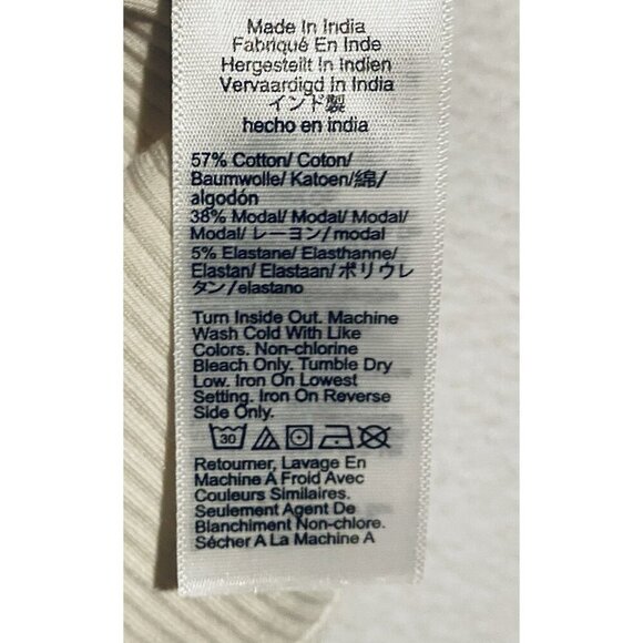 J Crew Tank Top Womens Medium Ivory Embellished Vintage Ribbed Festival 70s - Picture 5 of 7